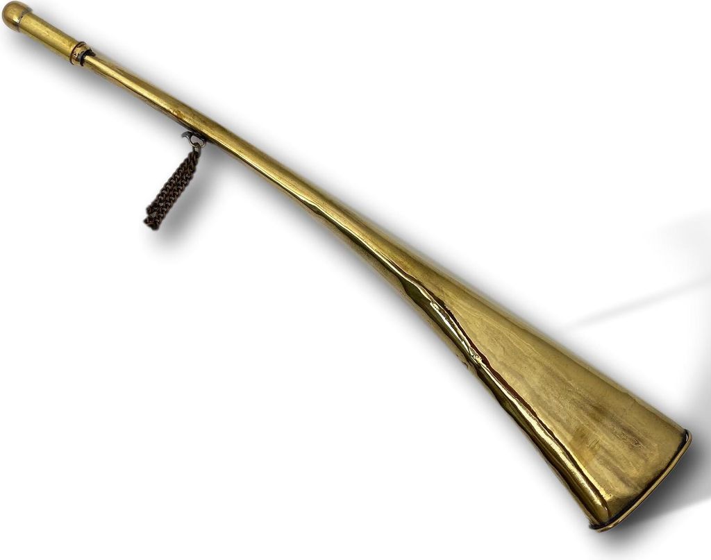 Maritim Nebelhorn Signalhorn Horn Messing Fanfare Boot Bootshorn Schiffshorn