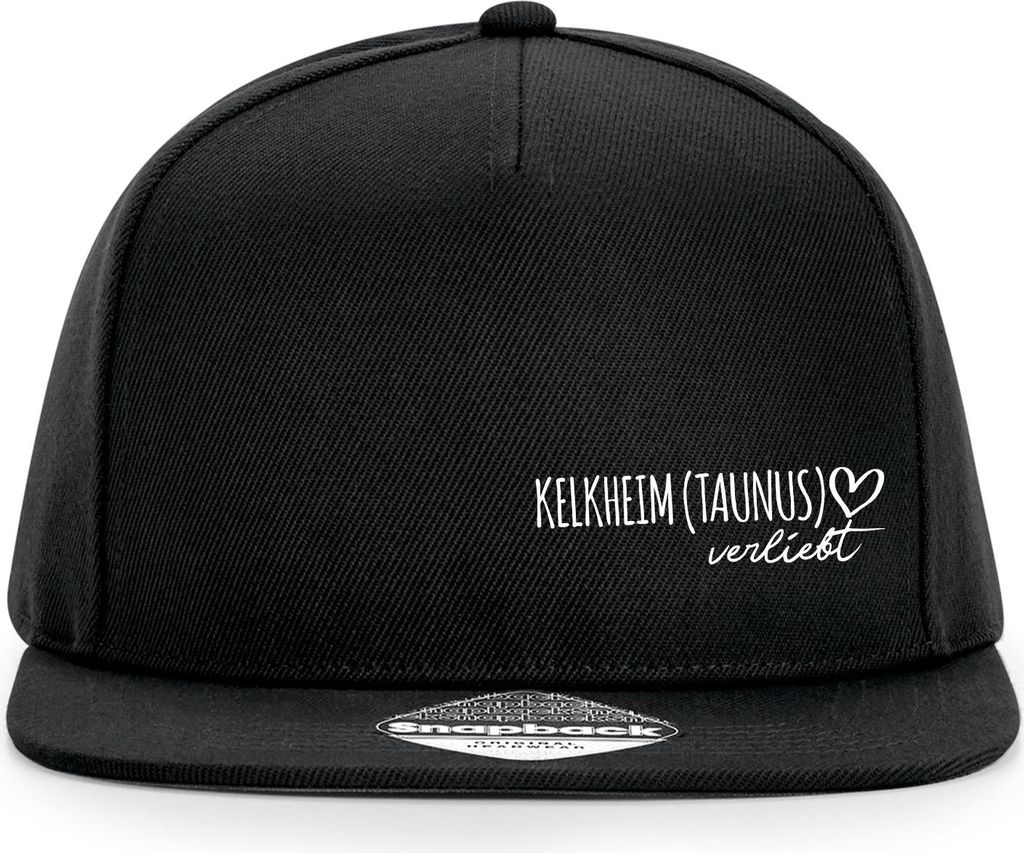 Huuraa Cappy Mütze Kelkheim Taunus verliebt Black Polyester Snapback Kappe Geschenkidee