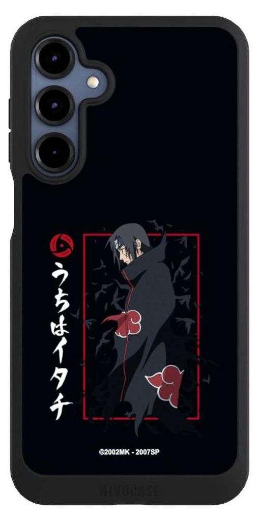 NIVOCASE Handyhülle für Samsung Galaxy A16 5G Hülle NIVOpure Case Schwarz Naruto Shippuden Offizielles Lizenzprodukt Itachi Uchiha