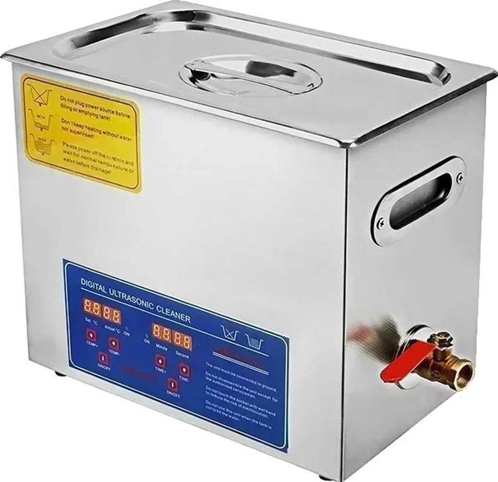 Nettoyeur ultrasons 180W avec chauffage - Cuve 6L Nettoyage Profond