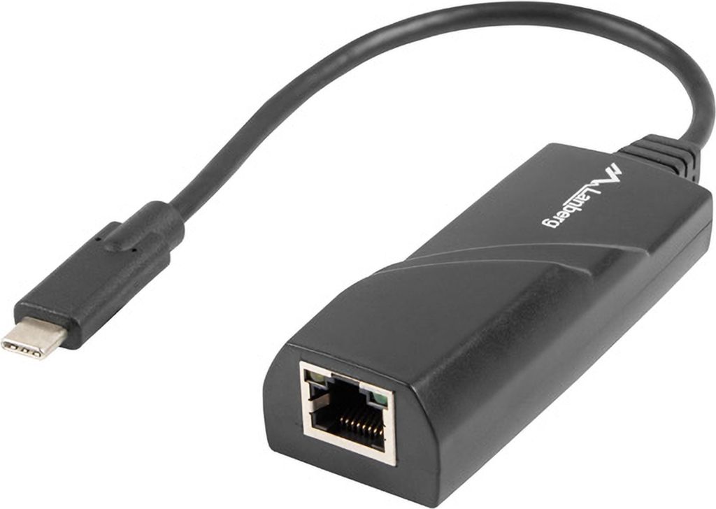 Lanberg USB->RJ45 Netzwerkkarte USB-C 3.1 1x RJ45 1GB Kabel