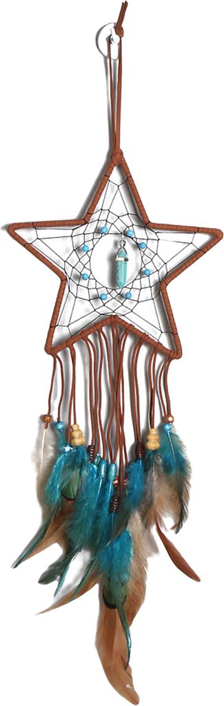 Dream Catcher Lanyard Design Hand gewebt leicht zu traditionellem traditionellem Mond/Stern Handgemacht Feder Dreamcatcher Home Decor-B