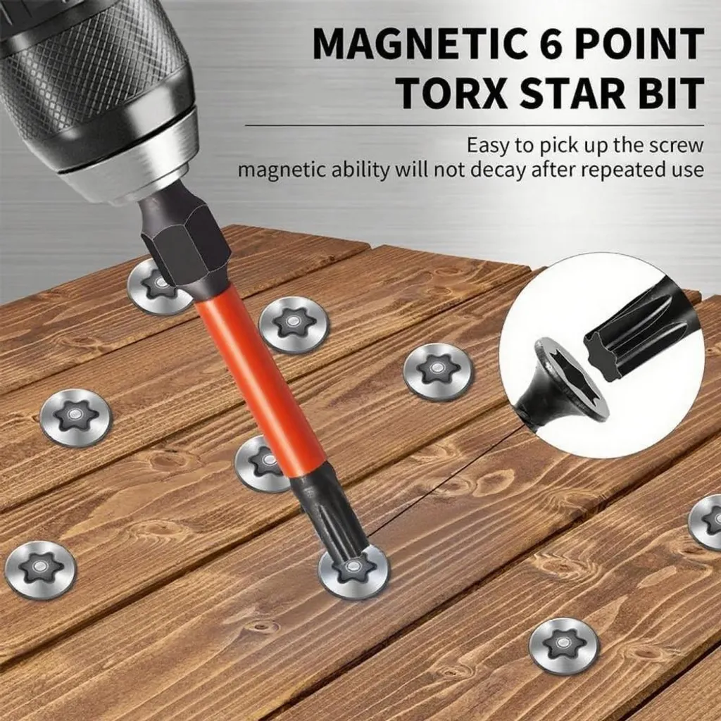 Coffret d'Embouts de Vissage Torx Aimantés pour Perceuse et Visseuse