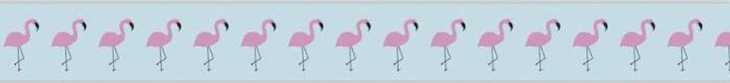 Washi Tape 5 m x 15 mm - Flamingo