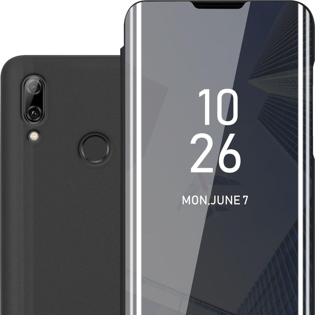Cadorabo Handyhülle für Honor 10 LITE / Huawei P SMART 2019 in Schwarz Cover Backcover Schutzhülle Book Case Booklet