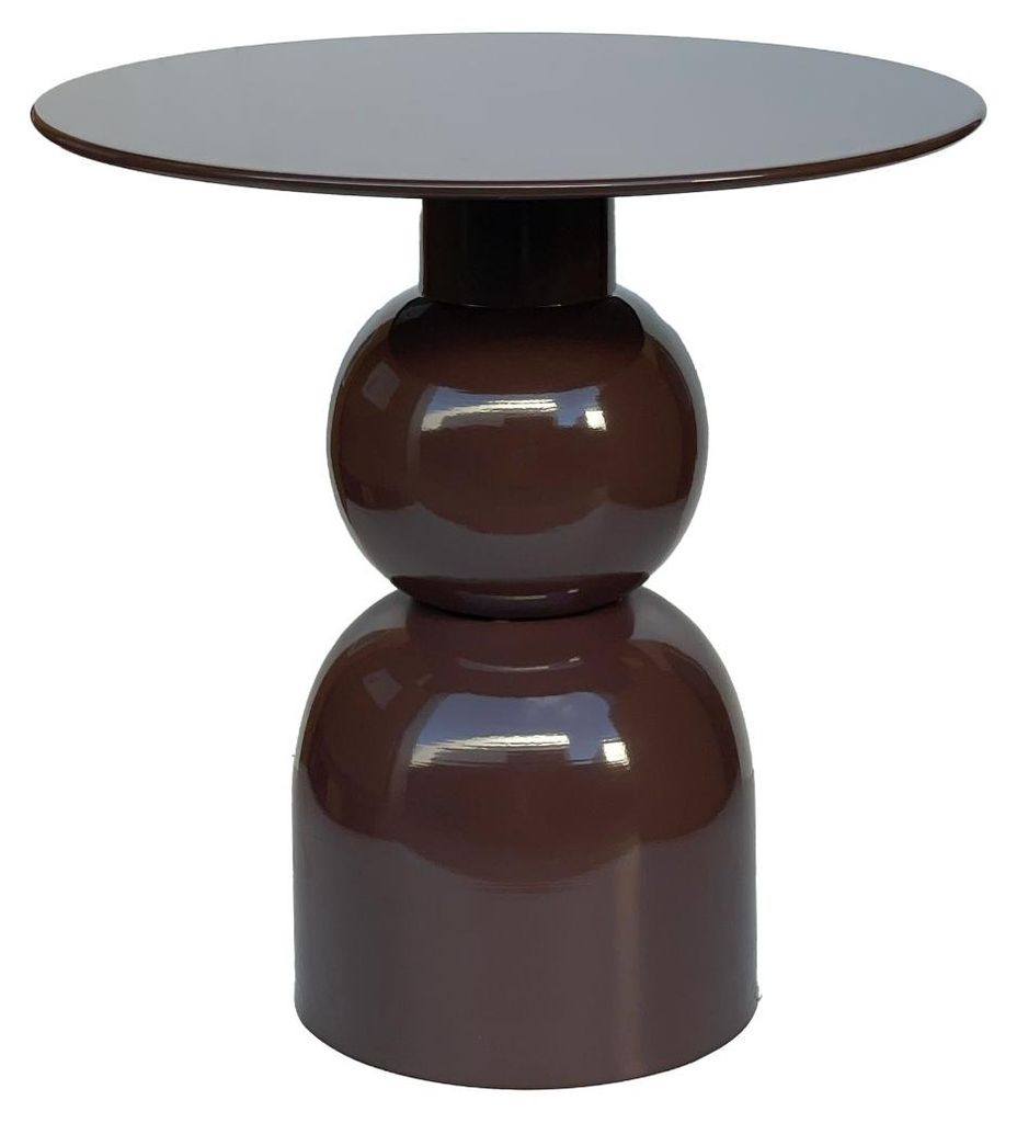 Brix - Beistelltisch Wes - Braun - 52.5x49.5x49.5 cm Produktbild 