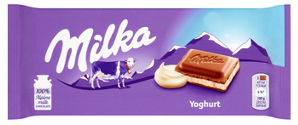 Milka Schokolade Joghurt Zartschmelzende Alpenmilch Produktbild 