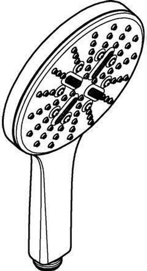 GROHE Rainshower Smartactive 130, Handduschbrause mit Kopf, Weiß, Wand, 13 cm