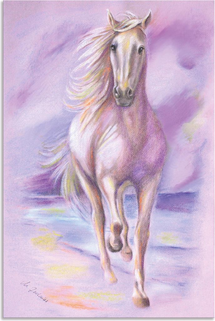 ARTland Wandbild Alu für Innen & Outdoor Traumpferd Größe: 20x30 cm