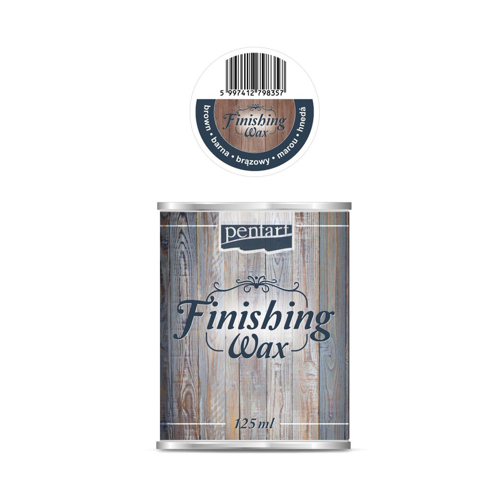 PENTART Finishwachs, 125 ml, Braun