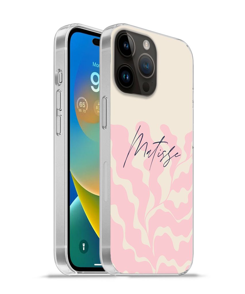 MuchoWow Handyhülle Schutzhülle Hülle für Apple iPhone 14 Pro Max Matisse - Blume - Abstrakt Silikon Softcase Handy Hülle - Hardcover