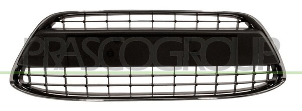 PRASCO Lüftungsgitter Grill Stoßfänger für FORD Fiesta Mk6 Schrägheck (JA8, JR8) Schwarz
