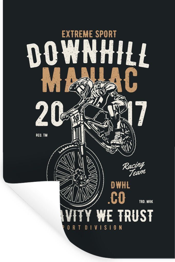 MuchoWow Wandtattoo Wandsticker Wandaufkleber Mancave - Sport - Altmodisch 20x30 cm Selbstklebend und Repositionierbar - Sticker - Dekorfolie