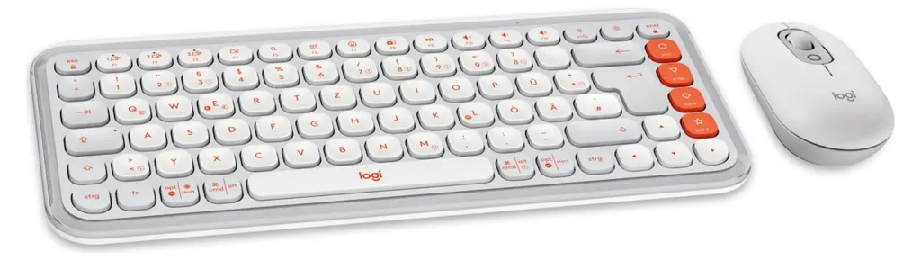 Logitech POP Icon Combo Clavier Silencieux 400 dpi Bluetooth Multi