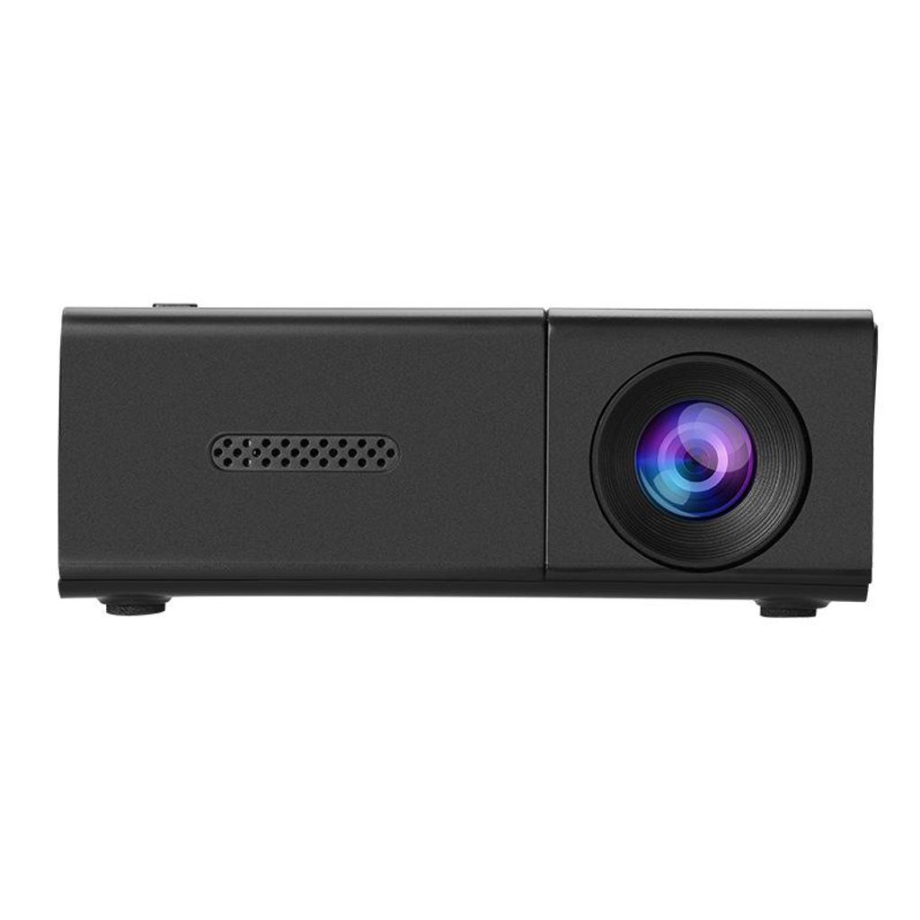 ZELURXX Mini Beamer, Tragbar, Heimkino Projektor, HDMI, USB, AV, Kompatibel, Smartphone, Laptop, Spiele, Outdoor, Camping, Schwarz