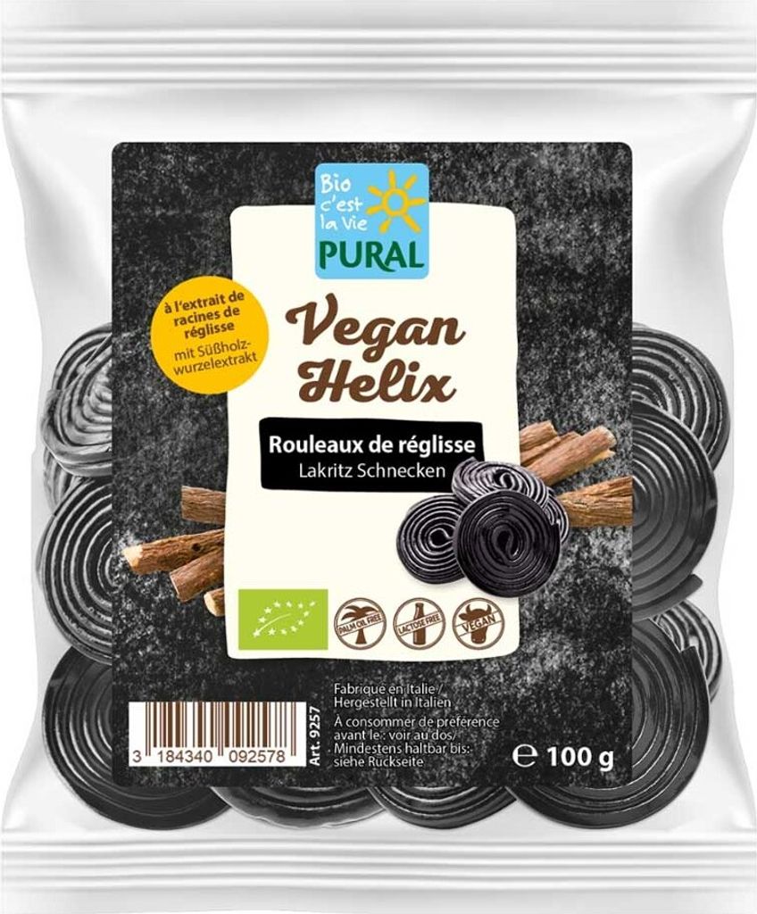 Escargots à la réglisse Vegan Helix 100g Image du produit 