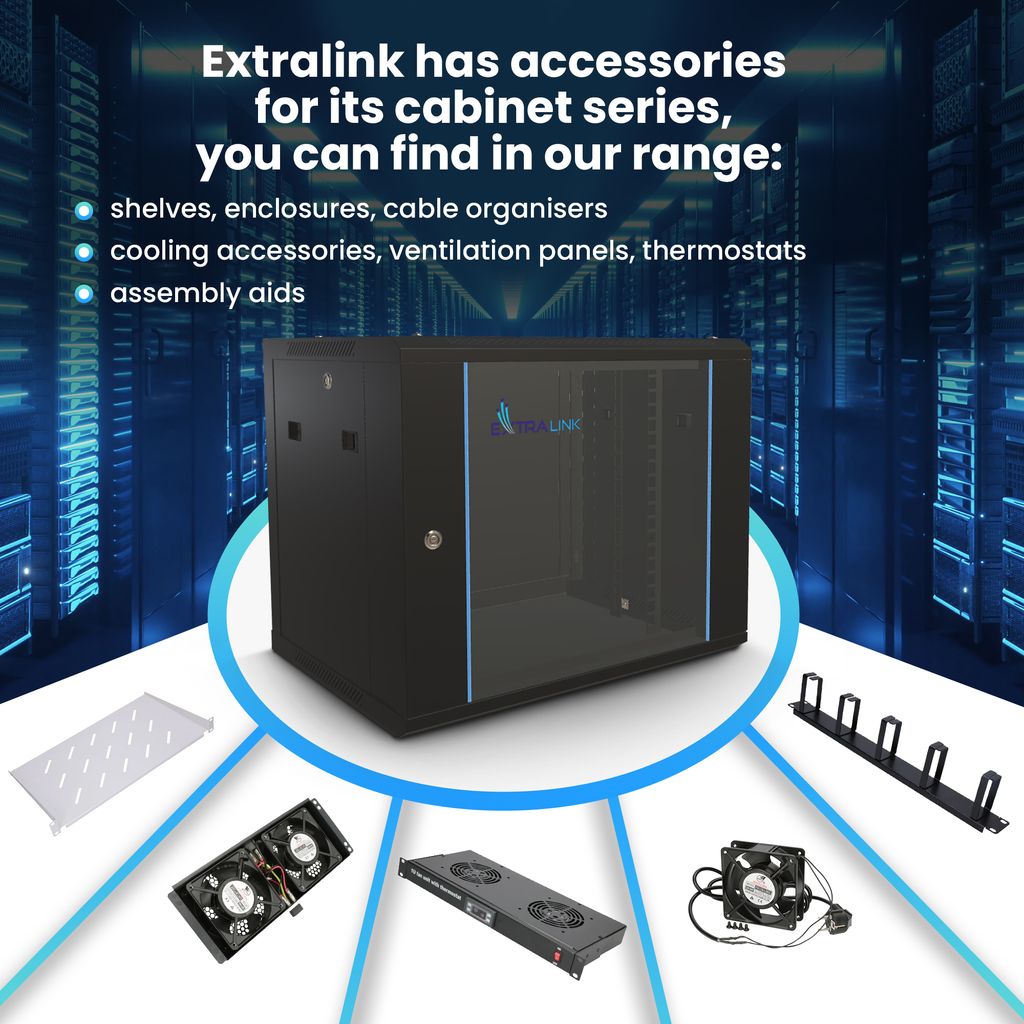 Extralink EX.7263 - Wandmontiertes Regal - 12U - 60 kg - Obrázek produktu 4