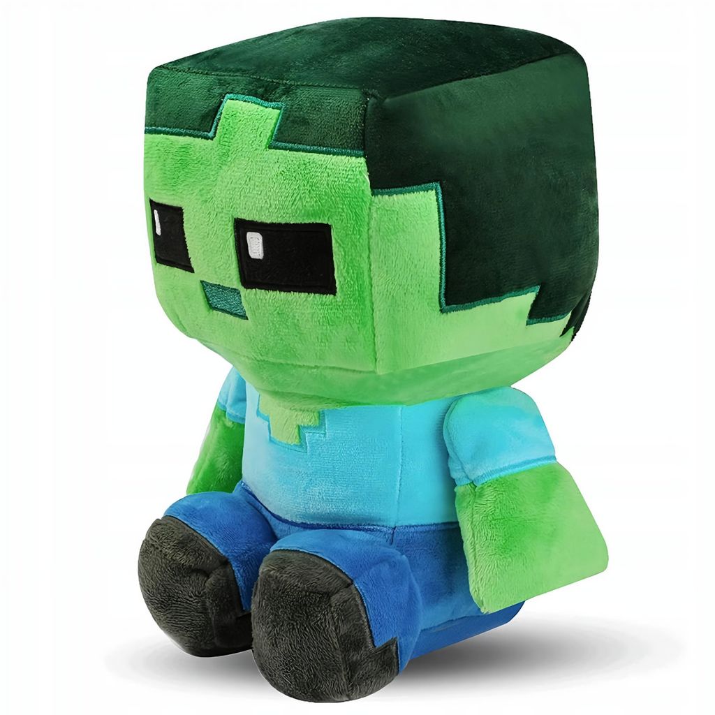 Plüschspielzeug Minecraft Zombie Steve Pixel 20 cm Produktbild 