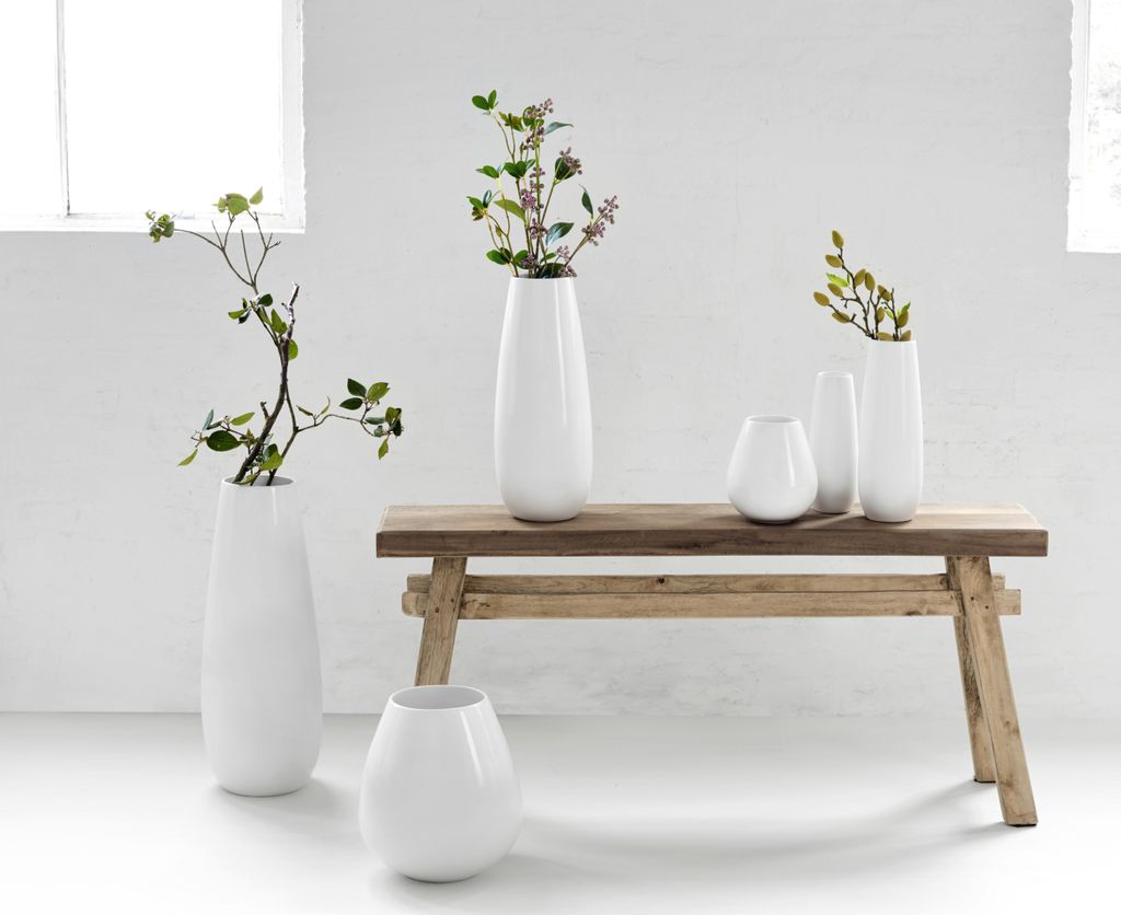 ASA Selection vaas, wit, diameter 8 cm, hoogte 32 cm Productafbeelding 