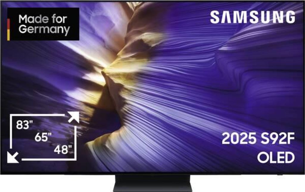 Samsung OLED smart TV GQ48S92FAEXZG 48 Zoll Fernseher 100 Hz Antireflexbeschichtung 4K AI Upscaling HDR 10+ Gaming
