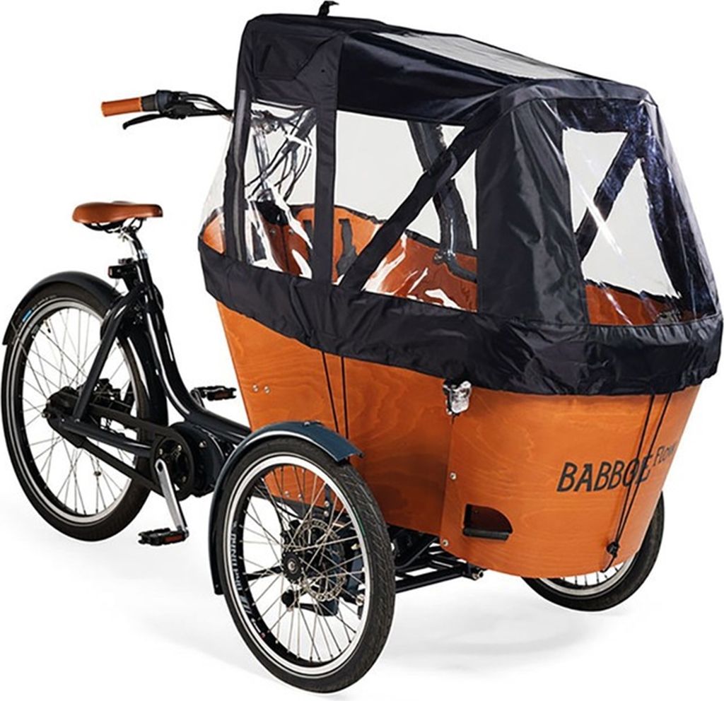 Babboe Regenverdeck rot, für Carve/Flow, PVC Produktbild 