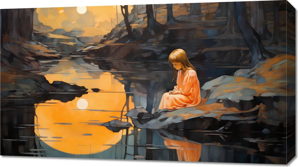 Tableau Design Enthousiasme Coucher de Soleil 90x50 Impression HD