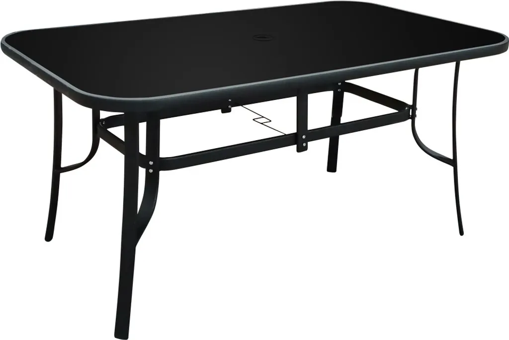 Grande table de terrasse haute FREDDO 150x70x90 cm pour repas d'été