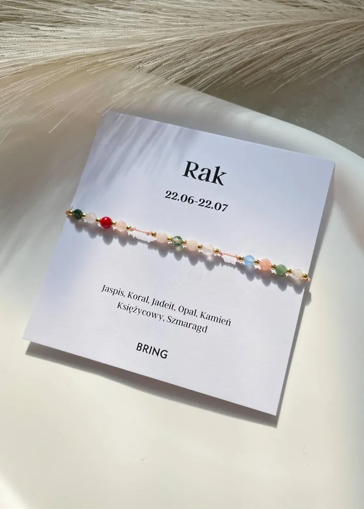 Bracciale Zodiaco Cancro Perline Placcate Oro: Chic & Gold Edition