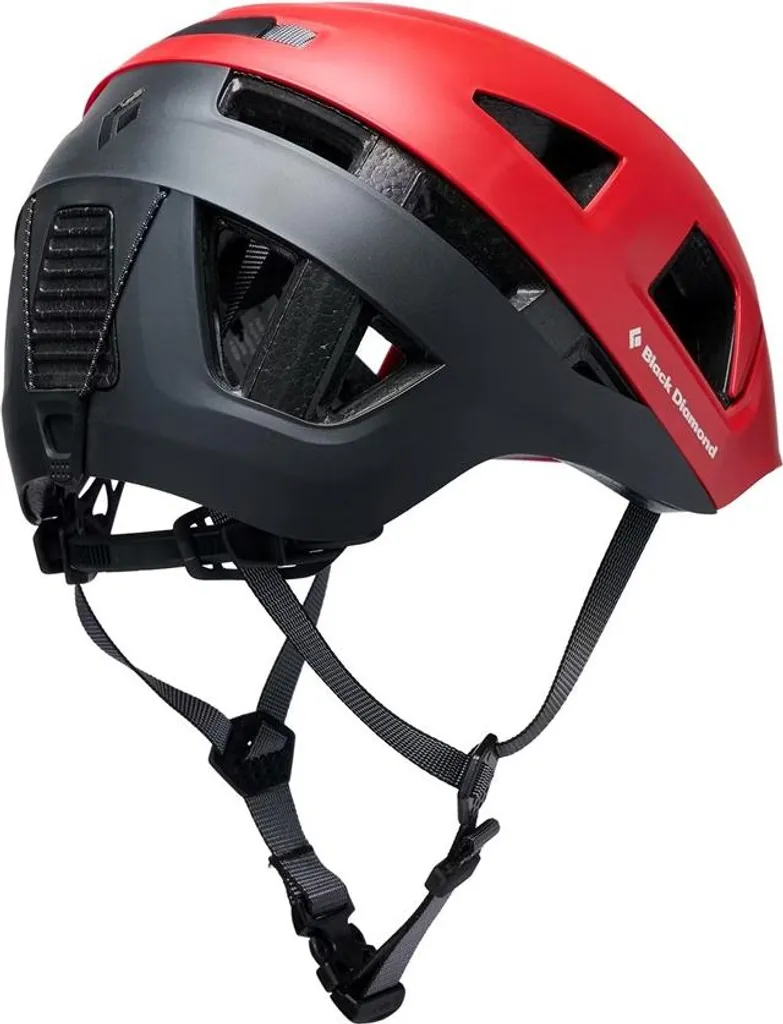 Casque escalade confortable Black Diamond Capitan rouge ajustement M-L