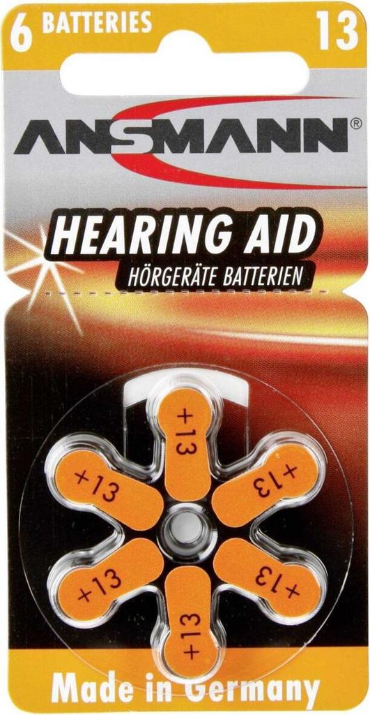 Ansmann Blister 6 X Cynk - Bateria powietrzna, PR 13, 1,4 Zdjęcie produktu 