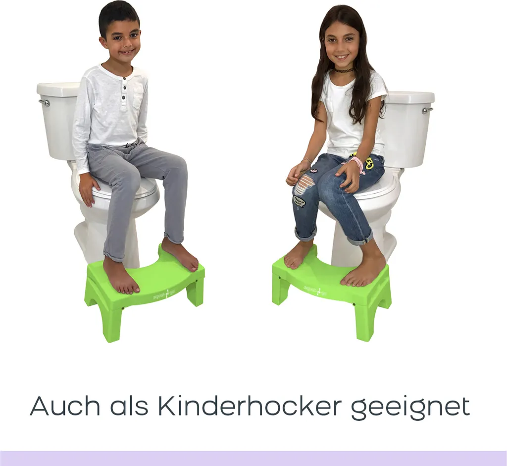 Squat-n-Go Tabouret de Toilette Vert - Adieu Constipation et Tensions - 6