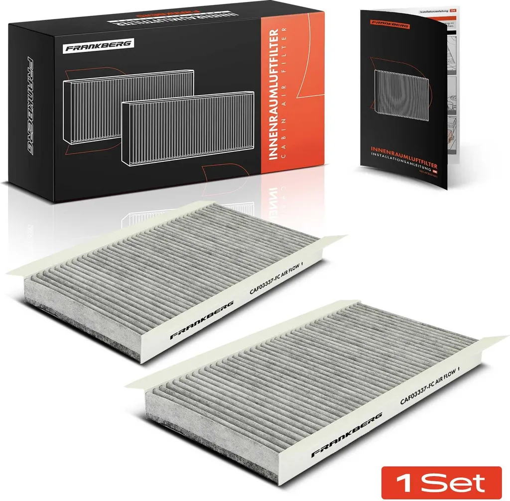 Kit 2 Filtres Habitacle pour Opel Corsa C, Solution Anti-Allergies