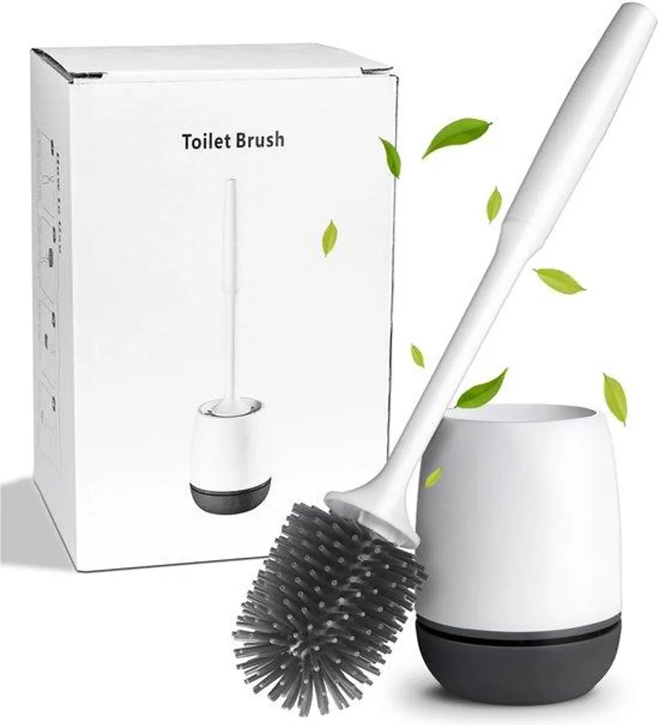 Brosse WC silicone propre sans gouttes pour finir les mauvaises odeurs
