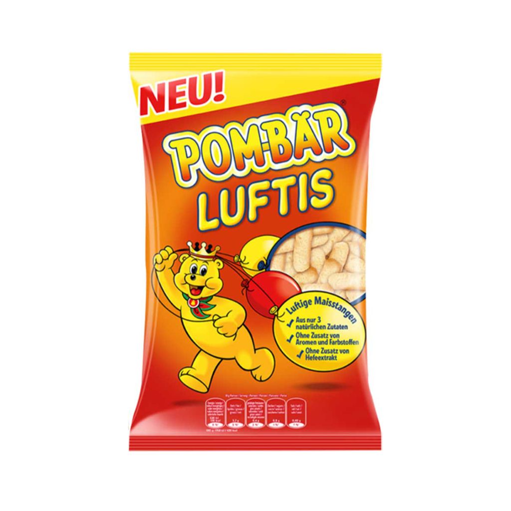 Verpackungsbild Funny Frisch Pom Bären Luftis Original gesalzen Maischips 75g