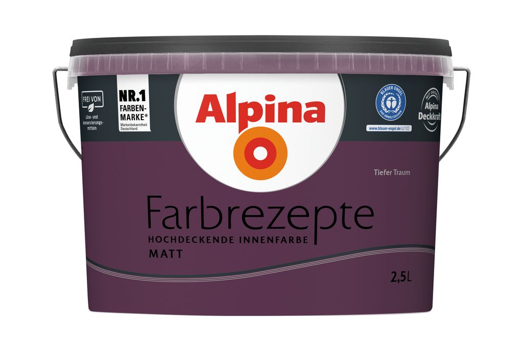 Alpina Farbrezepte Tiefer Traum matt 2,5 L Produktbild 