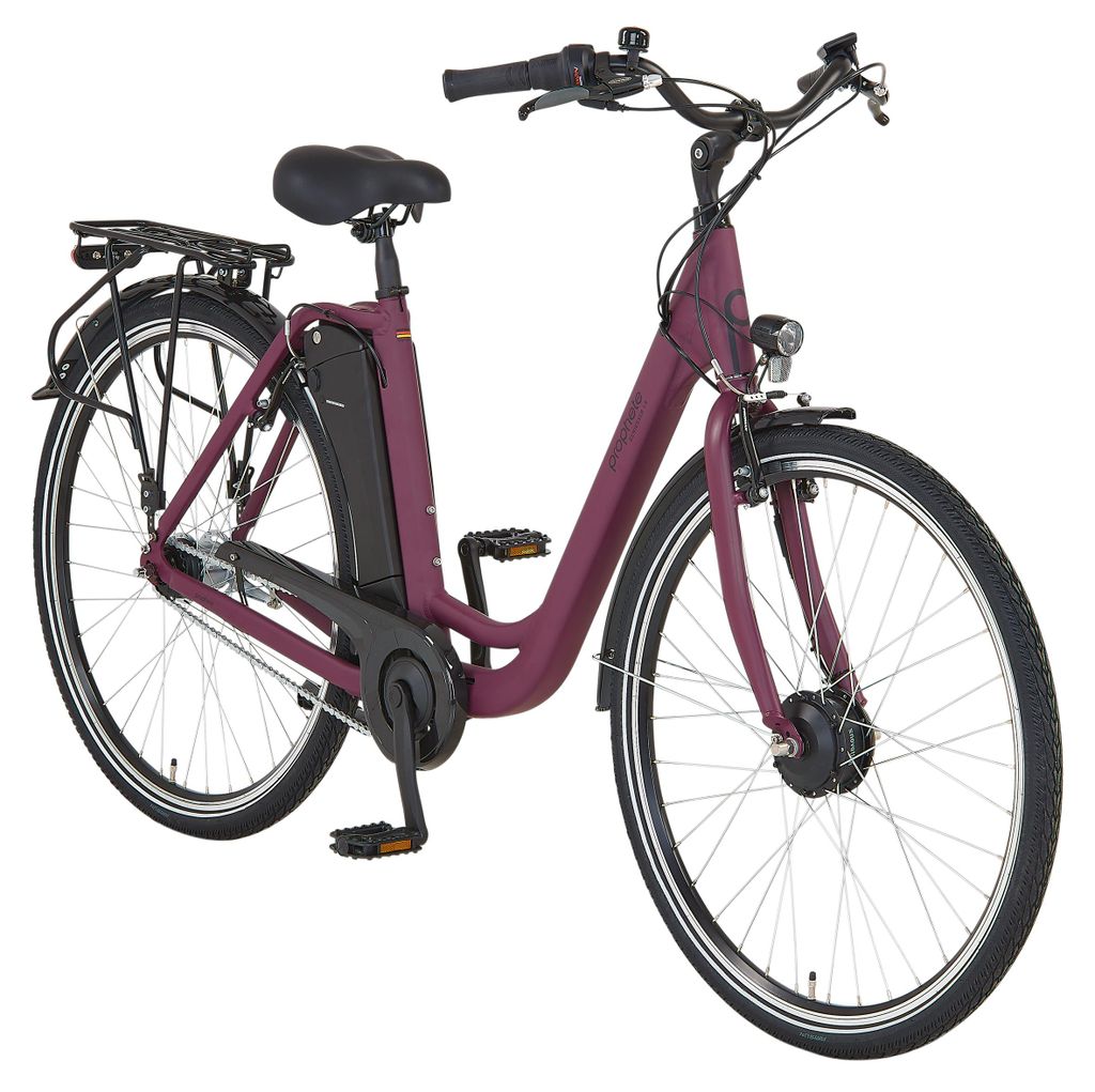 PROPHETE GENIESSER 1.9 Damen City E-Bike 28" Limited| e-novation Vorderradmotor 40 Nm, 374 Wh SideClick Akku bis 100 km, Shimano 3-Gang Nabenschaltung