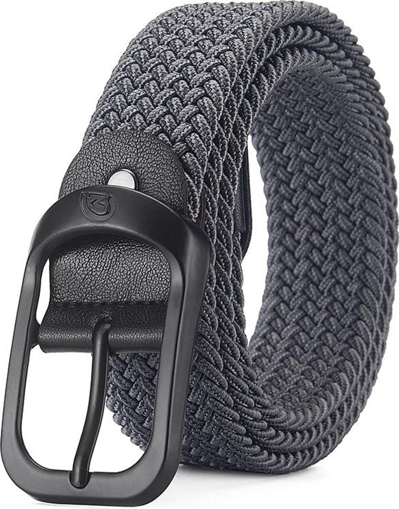 INF  pánský elastický pletený pásek - 120 cm Šedá Obrázek produktu 