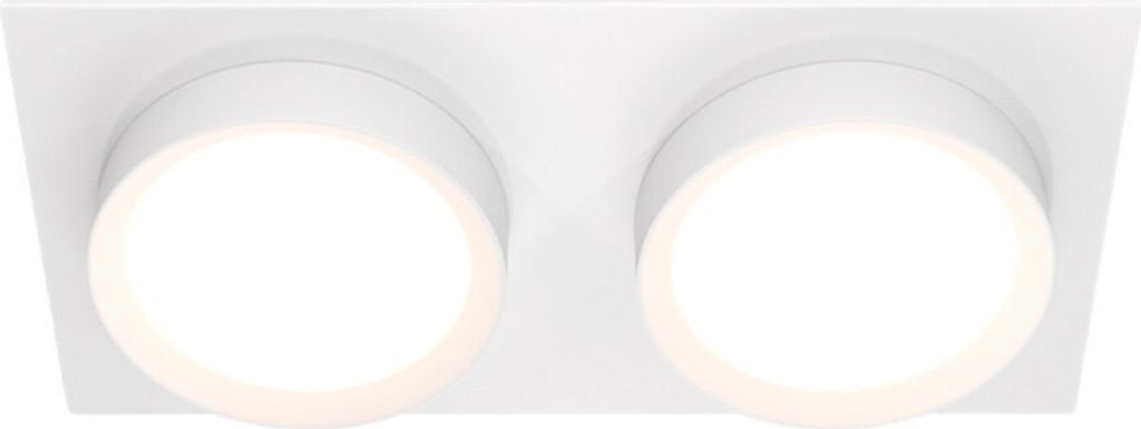 Maytoni Einbauleuchte 2-flammig weiß GX53 15W Aluminium Rechteck IP20