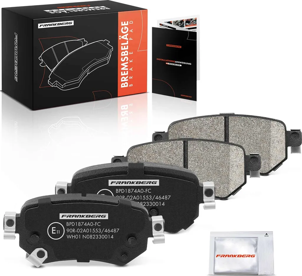 Frankberg 4x Plaquettes de Frein Arrière Mazda 6 GJ Break 2012-2025