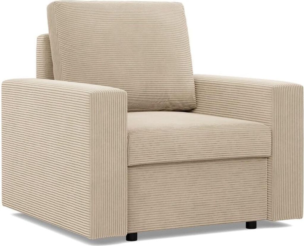 Loungesessel für das Wohnzimmer NEO, Cord - Beige