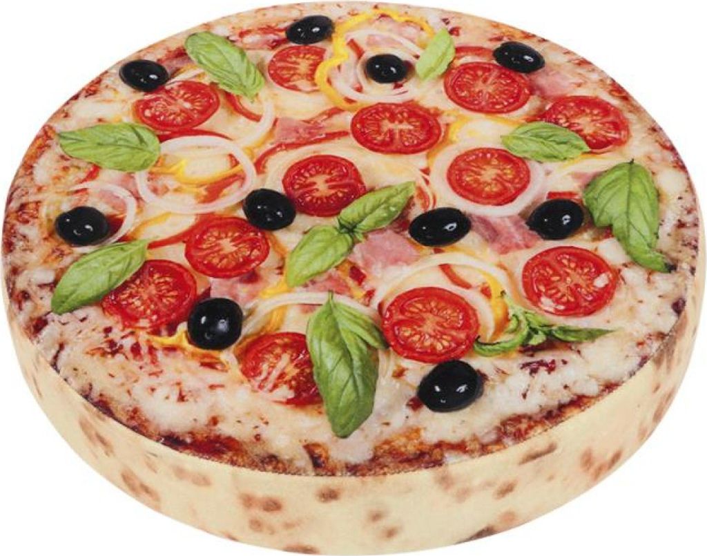 Poduszka ORESTE okrągła - średnica 38 cm - czerwona Zdjęcie produktu 