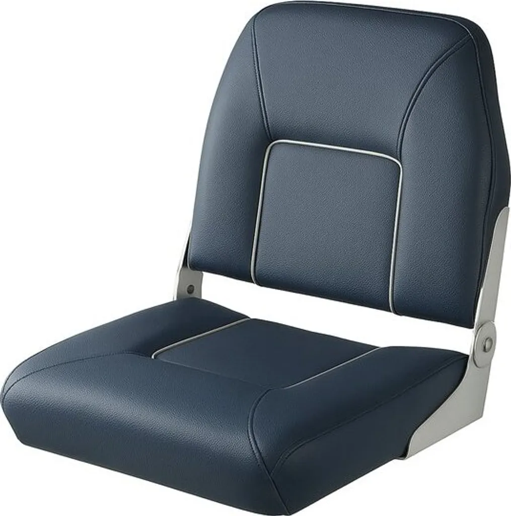Siège de bateau escamotable bleu cobalt VETUS pour cockpit et pont