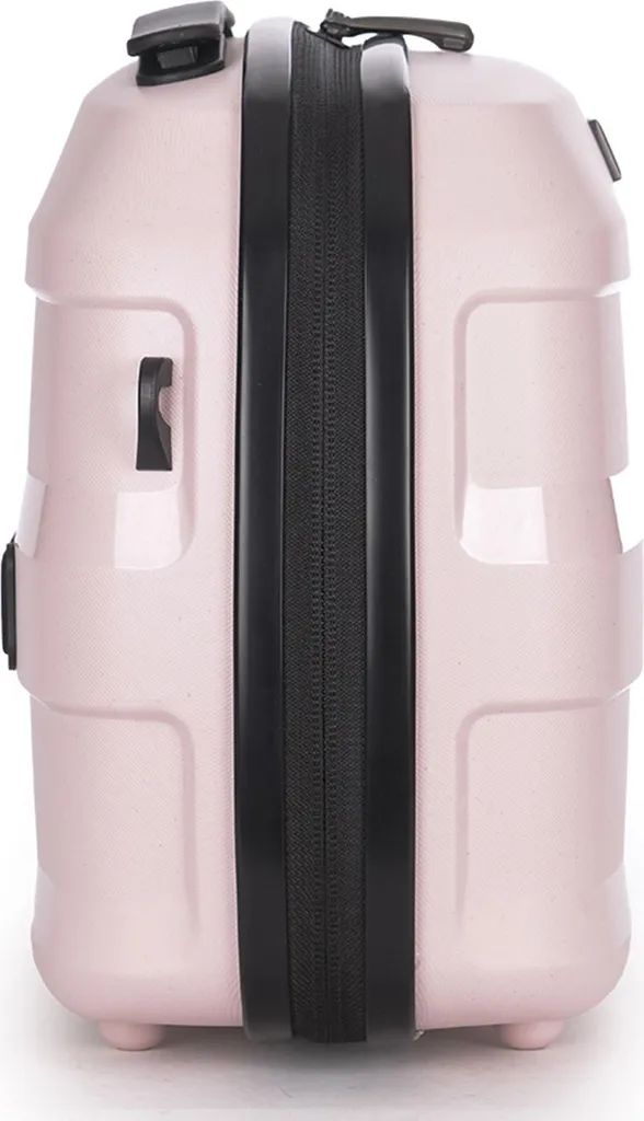 Vanity Case de Voyage Rose Stratic Straw - Trousse Maquillage Rigide Chic