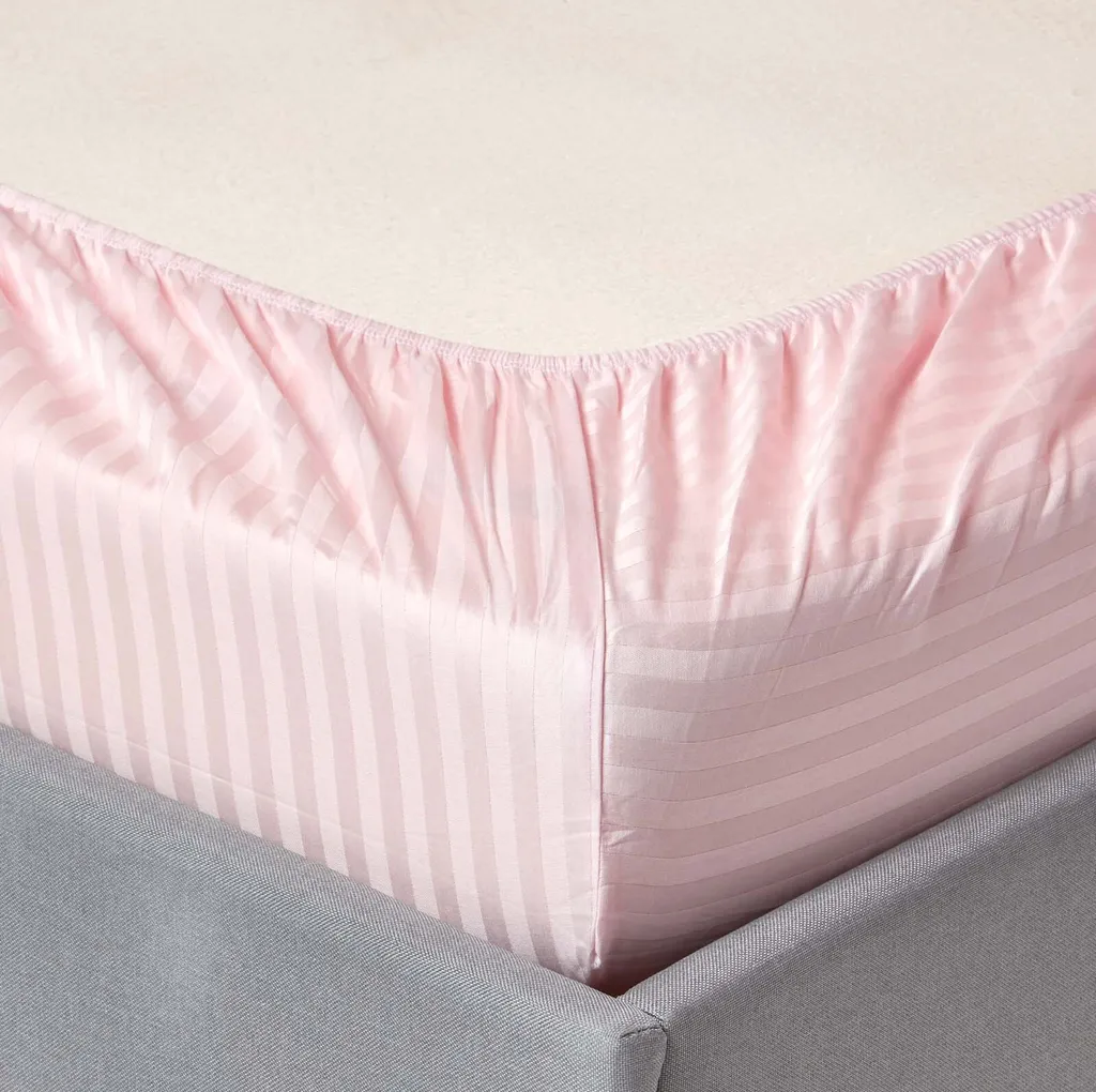 Lenzuolo 180x200 Homescapes Rosa Damascato - Cotone Alta Qualità