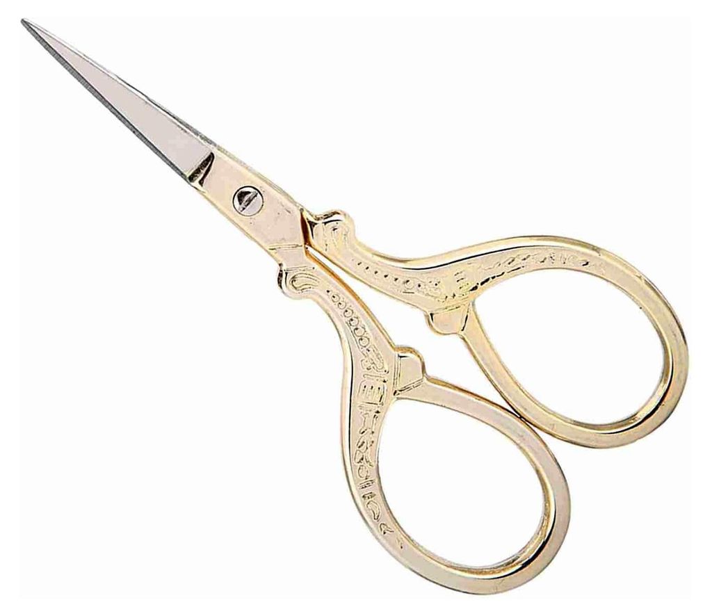 Vintage Bastelschere für Kreuzstich und Nähen (Gold)