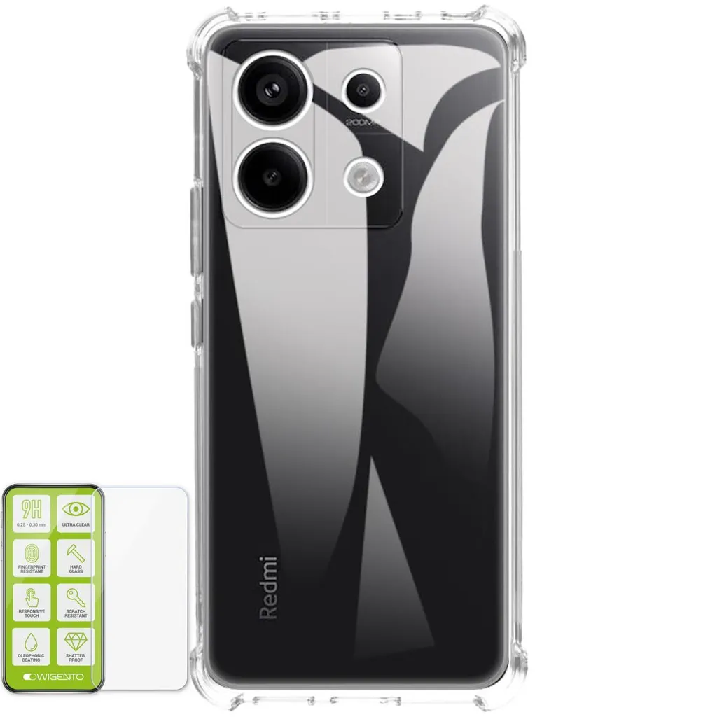 Custodia Xiaomi Redmi Note 13 Pro / Poco X6 + Vetro H9 0.26mm