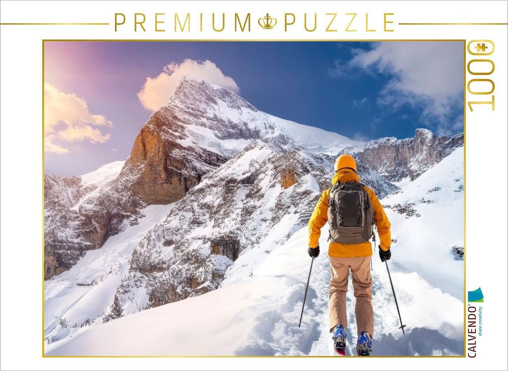 CALVENDO Puzzle Herrliche Bergwelt - immer wieder faszinierend | 1000 Teile Lege-Größe 64x48cm Foto-Puzzle für glückliche Stunden