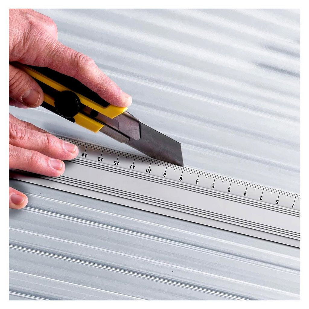 Hohlkammerplatten aus Polycarbonat - 60,5 x 121 cm - Doppelstegplatten mit hoher Formbarkeit (Transparent, 10 mm)