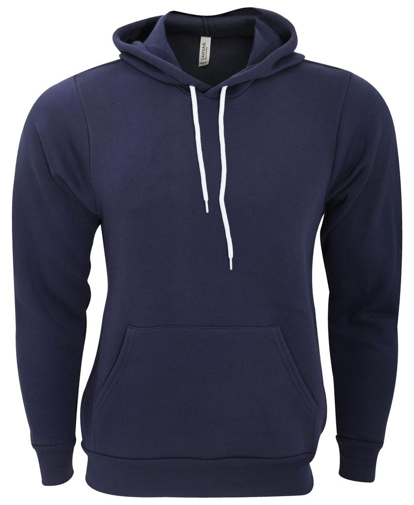 Bella + Canvas Uni Fleece-Pullover mit Kapuze FK294 (XL) (Dunkelblau)