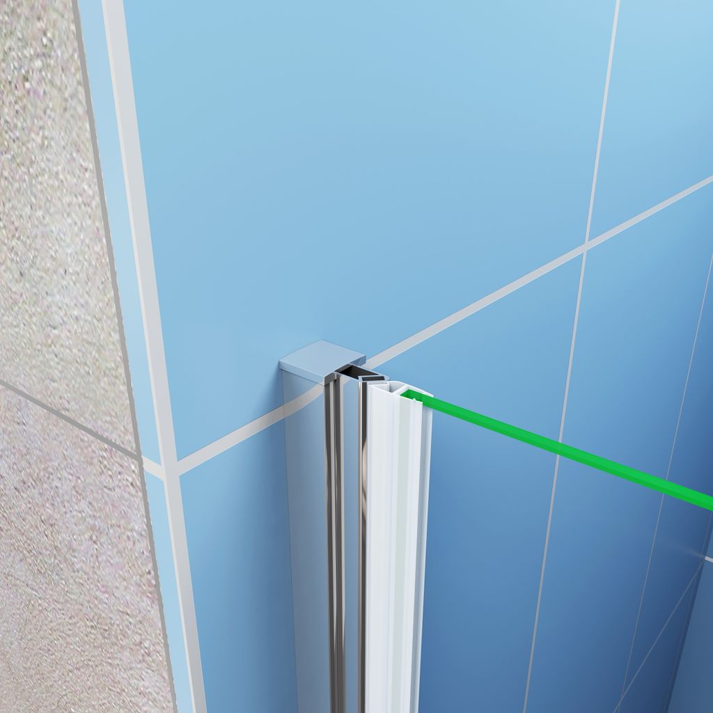 185cm chrom Armatur Aluminium-Rahmen dushe Zubehör Duschtür